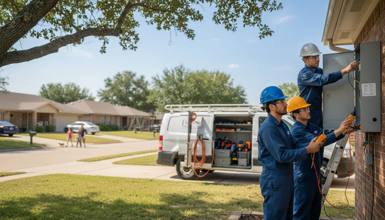 Certified electrician providing emergency electrical services in Moro, AR